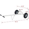 Acekool Trailer Dolly, 600 lbs Capacity, 1-7/8" Ball, 44" Handle, Boat & RV Mover, Easy Assembly, Heavy Duty Steel, White - 2 of 4