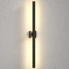 LamQee Aluminum Long Outdoor Modern LED Wall Light Slim Linear Exterior Lighting Fixtures Wall Mount - 3 of 4