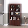 5 Tier Wooden Floor Standing Bookcase, 63 Inch High Display Storage Cabinet, Self Standing Bookcase, Home Office, Study Room, Kitchen - 2 of 4