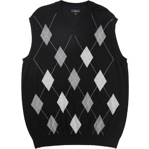 Club Room Mens Merino Wool Argyle Sweater Vest - 1 of 1