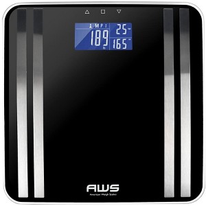 American Weigh Scales High Precision Digital Large LCD Display Body Mass Index Bathroom Body Weight Scale 400LB Capacity - 1 of 3
