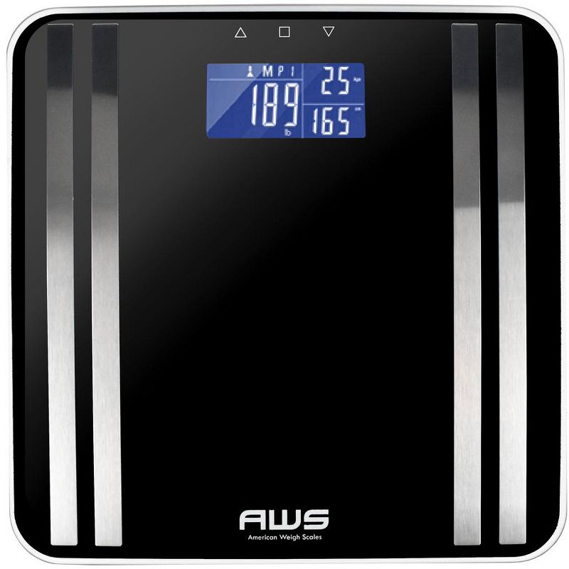 American Weigh Scales High Precision Digital Large LCD Display Body Mass Index Bathroom Body Weight Scale 400LB Capacity, 1 of 4
