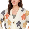 Anna-Kaci Pearl Beaded Necklace with Colorful Teardrop Crystal Charms - Gold - 4 of 4