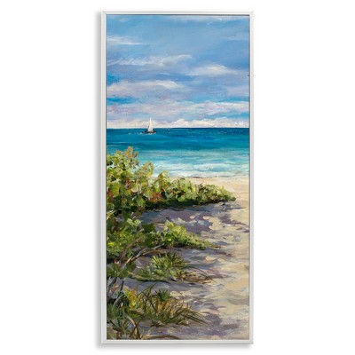 Stupell Industries Grassy Beach Shore, 10" x 24"