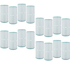 Hurricane 16 Pack HF7469-04 Advanced Pool Filter Cartridge for PCC60, Unicel C-7469, Filbur FC-1975, Pentair Clean & Clear 240, SwimClear C2025 - 1 of 4