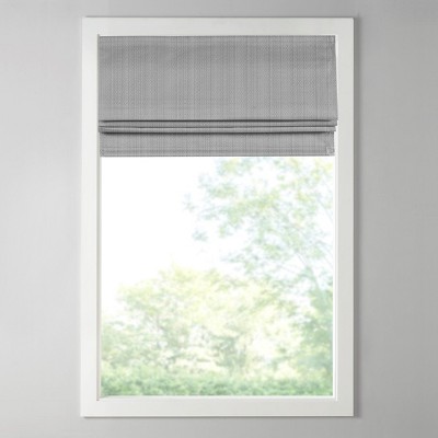 Vynxaria 27"Wx64"L BasketweaveRoom Darkening Cordless Roman Shade£¬Gray(Only 1 PC)