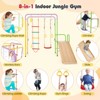 Costway Metal Indoor Jungle Gym 8-in-1 Climbing Playset with Monkey Bars, Wall, Ladder - 4 of 4