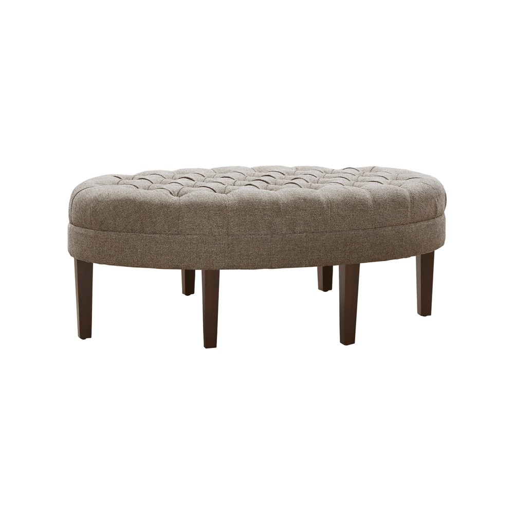 Photos - Pouffe / Bench Matthew Surfboard Tufted Ottoman - Brown