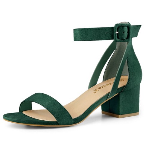 Green low heels sale