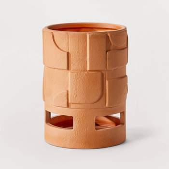 Footed Terracotta Outdoor Planter Pot - Hilton Carter for Target