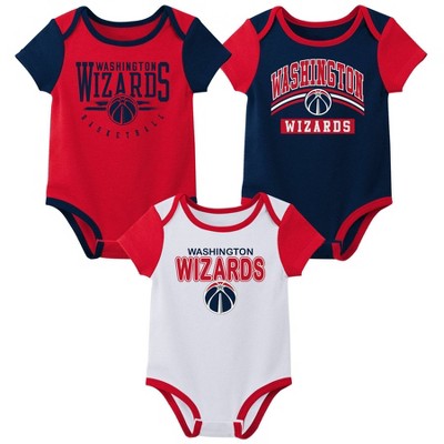 NBA Washington Wizards Boys' 3pk Bodysuit Set