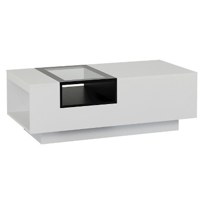 Camie Modern Two-Tone Coffee Table White - HOMES: Inside + Out