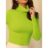 Hobemty Women's Pullover Sweater Top Long Sleeve Turtleneck Knit Tops - 4 of 4