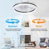 Airsurfer 16-inch 7-Blade Flush Mount LED Ceiling Fan with Light and Remote - 4 of 4