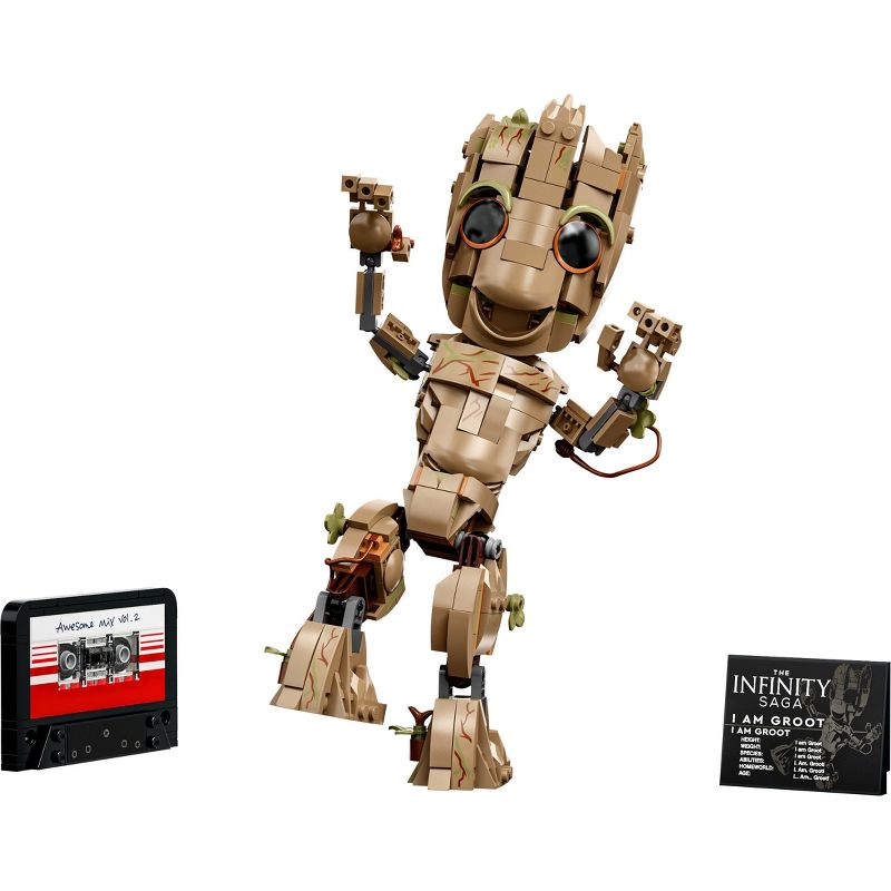 LEGO Marvel I am Groot Set, Baby Groot Buildable Toy 76217, 3 of 12