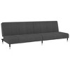vidaXL 2-Seater Sofa Bed Dark Gray Velvet - 2 of 4