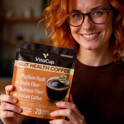 VitaCup Gut Health Medium Roast Instant Coffee - 8.18oz
