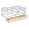 Twin Size DayBed with 2 Drawers, Storage Shelf and USB Charging Ports - 4 of 4