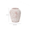 LuxenHome Marble Brown and White 12.4-Inch Tall Terracotta Vase Multicolored - 4 of 4