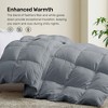 Peace Nest Heavyweight Extra Warmth White Goose Feather Down Fiber Duvet Comforter Insert - 3 of 4