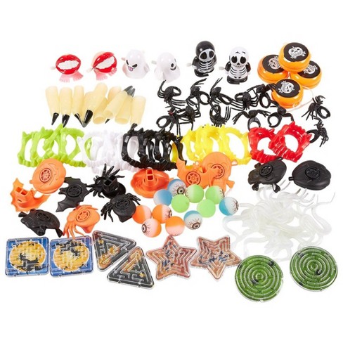 100 Pack Of Halloween Toy Favors Halloween Gifts Prizes