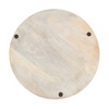 Saro Lifestyle Rustic Woodland Charger (Set of 4), White, 14"x14" - 2 of 3