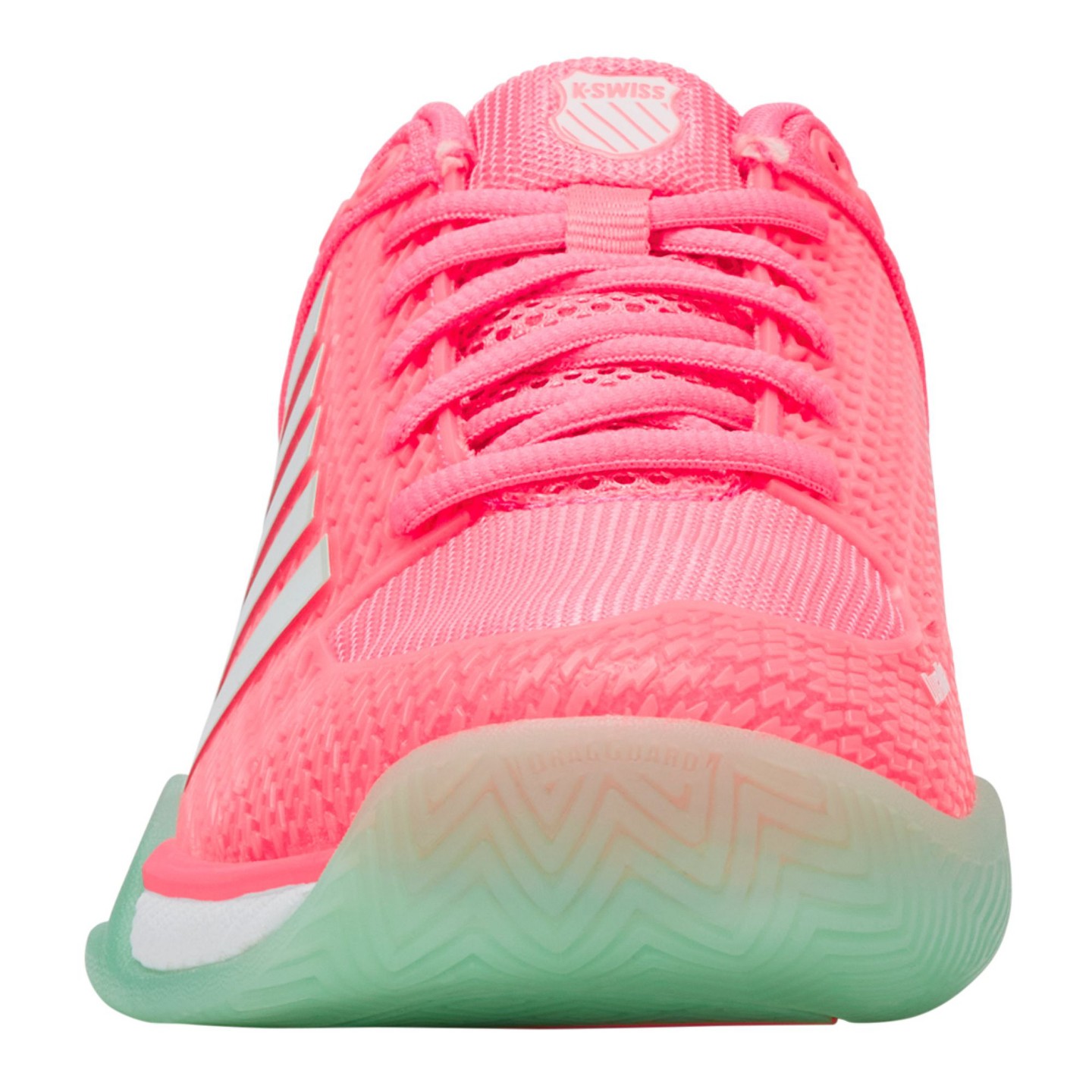 Женские кроссовки K-Swiss Express Light Pickleball Shoe (Neon Pastel Pink/Neon Mint/White), цвет: Розовый — фото 3