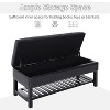 NicBex 40.16" Storage Bench Shoe Rack Bench Shoe Storage Organizer with Lower Shelf for Entryway - 2 of 4