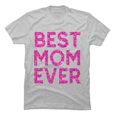 Men's Design By Humans Best Mom Ever Confetti Text By MeowShop T-Shirt