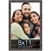 PosterPalooza | 8x11 Thin Bamboo Picture Frame, UV Acrylic, 2 Finishes - Gold and Brown - 2 of 4