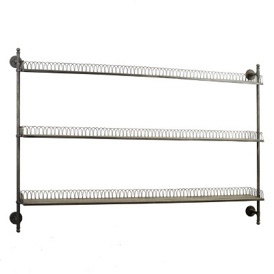 VIP Metal 58 in. Black Wall Mounted Rack