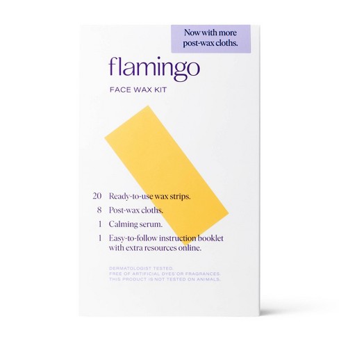 flamingo face wax kit