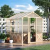 EROMMY Spruce Wooden Greenhouse For Outdoors - 4 of 4