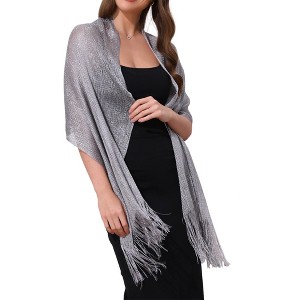 INSPIRE CHIC Women's 100% Polyester Fashion Pashmina Shawls 190 x 45 cm 1 Pc - 1 of 4