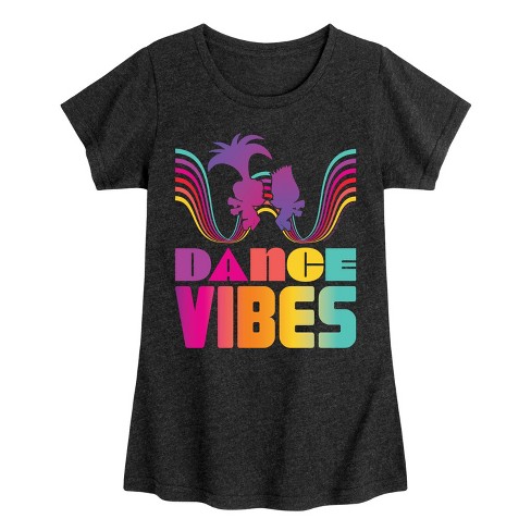 Girls' - Trolls - Dance Vibes Poppy Branch Fitted Short Sleeve Graphic T-Shirt - image 1 of 4