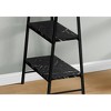 Vynxaria Computer Desk, Home Office, Laptop, Storage Shelves, 48"l, Work, Black Marble Look Laminate, Black Metal,Modern - 3 of 4