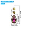 Unique Bargains Hanging Ornament DIY Craft Teardrop Crystal Chandelier Pendant Beads 3.35" x 1.5" 10 Pcs - 2 of 4
