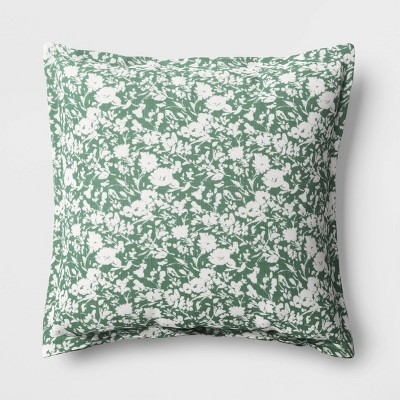 16.5x16.5 Floral Mania 2pc Square Outdoor Throw Pillow Set Pink - Pillow  Perfect : Target