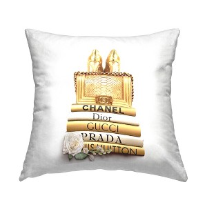 Stupell Industries Radiant Upscale Fashion Purse Designer Bookstack, 18 x 18 - 1 of 3