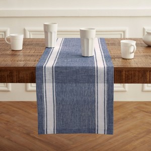 Solino Home Striped Linen Table Runner | Farmhouse Stripe - 1 of 4