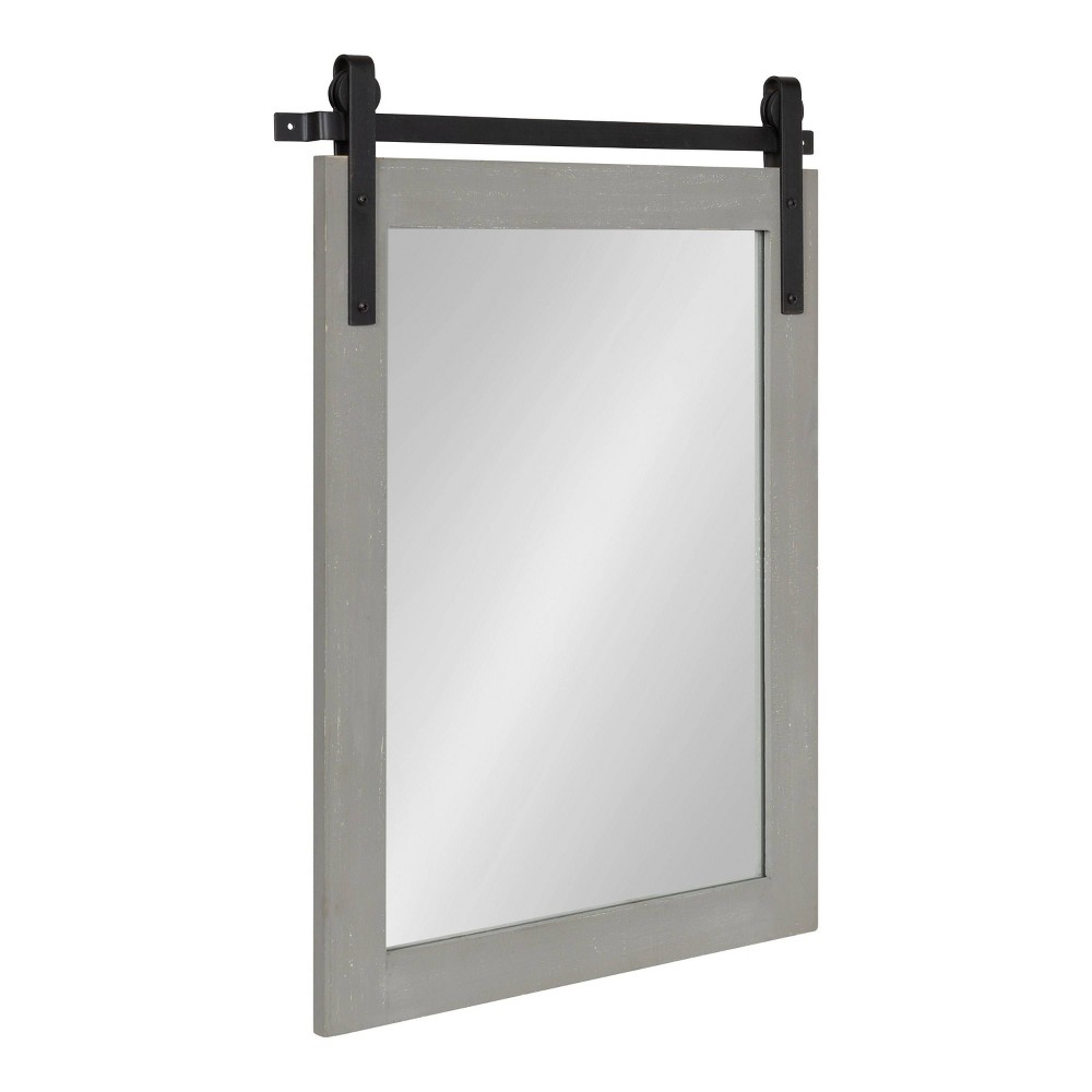 Photos - Wall Mirror 18" x 26" Cates Rectangle  Gray - Kate & Laurel All Things Deco