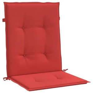 vidaXL 2/4x Garden Chair Cushion Outdoor Seating Pad Cushions Multi Colors 39.4" x 19.7" x 1.6"/ 2 Red - 1 of 4