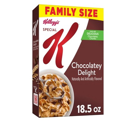 Special K Chocolately Delight Breakfast Cereal, Family Size - 18.5oz  - Kellogg's