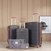 Lyngins 20/24/28 Inch 5 PCs Carry on Luggage Sets with Travel Duffel Bag and Toiletry Bag,Suitcases Sets with Spinner Wheels for Family Trips - 2 of 4