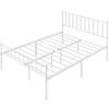 Yaheetech Metal Platform Bed Frame with Spindle Headboard and Footboard - 2 of 4