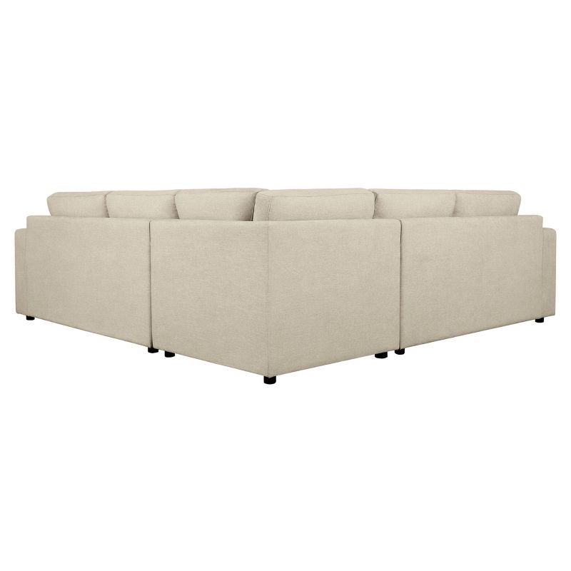 3pc Elizabeth Stain Resistant Fabric Sectional Sofa - Abbyson Living, 5 of 14