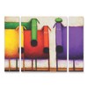 Trademark Fine Art-Daniel Patrick Kessler 'Rainbow Dogs' Multi Panel Art Set Large 3 Piece - 2 of 3