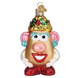 Old World Christmas 4.0 Inch Mrs. Potato Head Ornament Retro Toy Tree Ornaments - 1 of 3