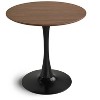 Anybear 31.5" Round Brown Dining Table, Medieval Casual Table Seating 2-4 People - 2 of 4