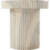 Meridian Furniture,Legatto Travertine Travertine Finish Concrete End Table - 3 of 4